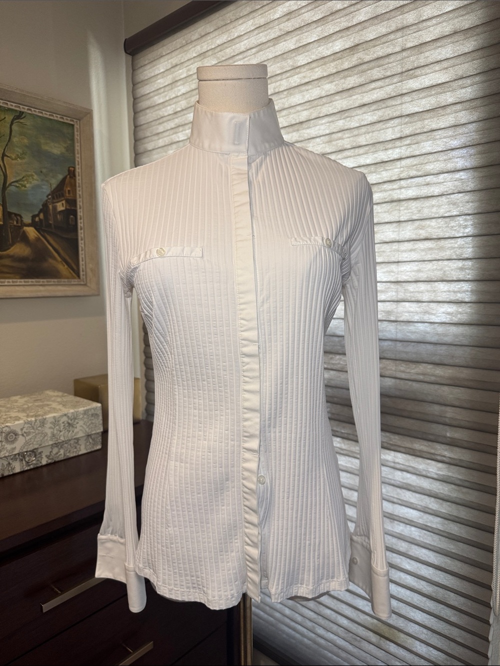 🐴 Alessandro Albanese 'Aurora' Long Sleeve Show Shirt. Size M🐴